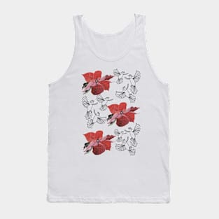 Birds In Flight & Poinsettia Tank Top